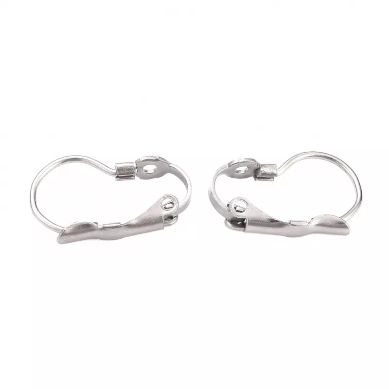 Náušnicový háček uzavřený z chirurgické oceli 16,7x10,5 mm, 20 ks