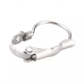 Náušnicový háček uzavřený z chirurgické oceli 16,7x10,5 mm, 20 ks