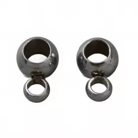 Přívěsek s očkem 6x4x3 mm z chirurgické oceli 304, vnitřní průměr 2mm, 10 ks