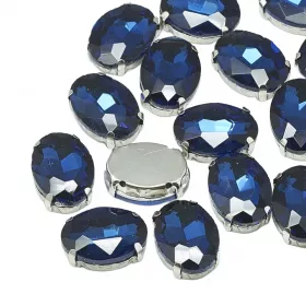 Šatonová růže v kotlíku, 8x6x4 mm, 5 ks, Montana/platinová