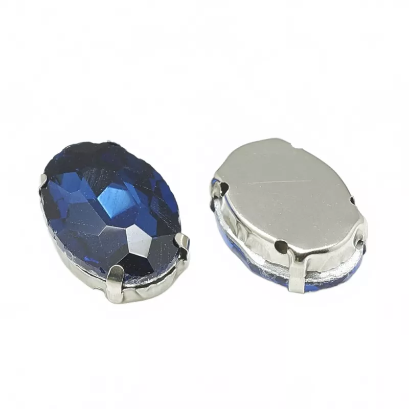 Šatonová růže v kotlíku, 8x6x4 mm, 5 ks, Montana/platinová