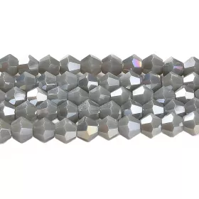 Skleněné sluníčko 4x4 mm, 88 ks, tmavě modrá s AB pokovem