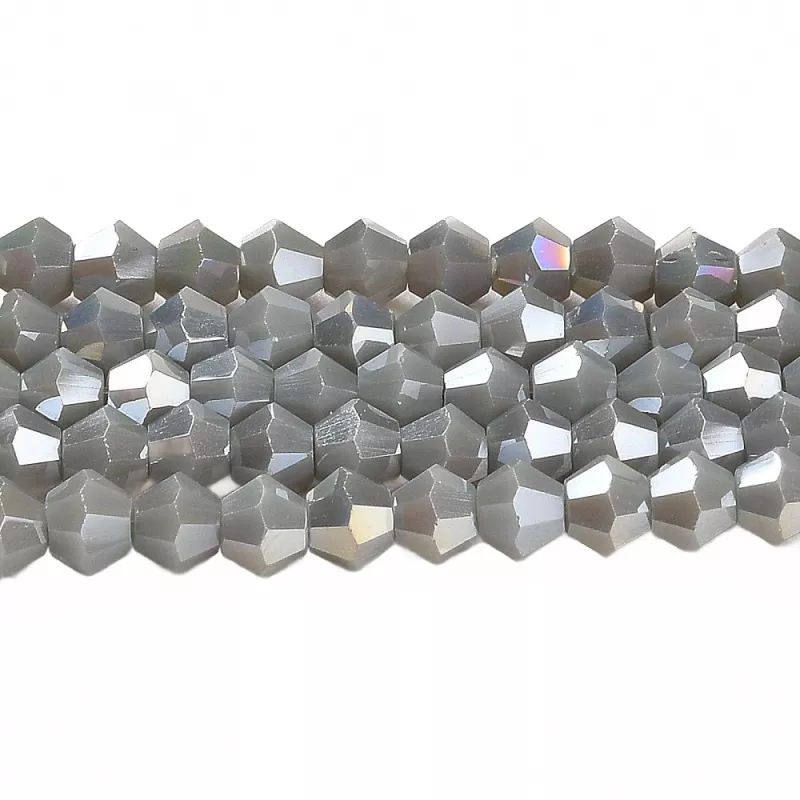 Skleněné sluníčko 4x4 mm, 88 ks, tmavě modrá s AB pokovem