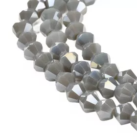 Skleněné sluníčko 4x4 mm, 88 ks, tmavě modrá s AB pokovem