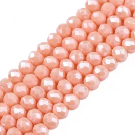 Slavík 3,8x3 mm, 120 ks, plnobarevná meruňková s lustrovým pokovem