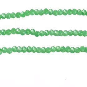 Slavík 3x2 mm, 144 ks, mléčná zelená s lustrovým pokovem