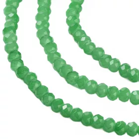 Slavík 3x2 mm, 144 ks, mléčná zelená s lustrovým pokovem
