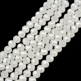 Slavík 3x2 mm, 146 ks, kémová mléčná s lustrovým pokovem