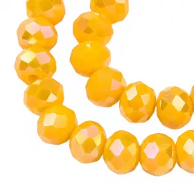 Slavík 3x2 mm, 146 ks, plnobarevná světle oranžová s AB pokovem