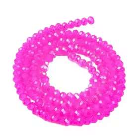 Slavík 3x2 mm, 150 ks, magenta s AB pokovem