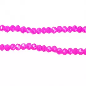 Slavík 3x2 mm, 150 ks, magenta s AB pokovem