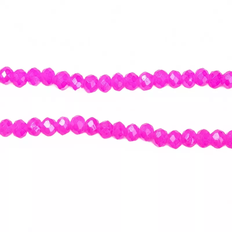 Slavík 3x2 mm, 150 ks, magenta s AB pokovem
