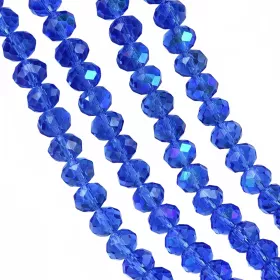 Slavík 3x2 mm, 150 ks, modrá s modrofialovým pokovem