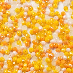 Slavík 4x3 mm, 100 ks, plnobarevný mix žlutá