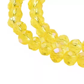 Slavík 4x3 mm, 112 ks, žlutá s AB pokovem