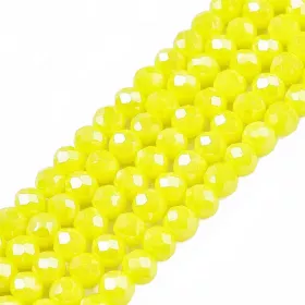 Slavík 4x3 mm, 120 ks, plnobarevná zelenožlutá s lustrovým pokovem