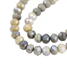 Slavík 4x3 mm, 124 ks, plnobarevný mix šedá, béžová s duhovým pokovem Slavík 4x3 mm, 124 ks, plnobarevný mix šedá, béžová s duhovým pokovem