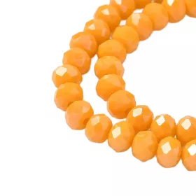 Slavík 6x5 mm, 88 ks, plnobarevná oranžovožlutá s lustrovým pokovem