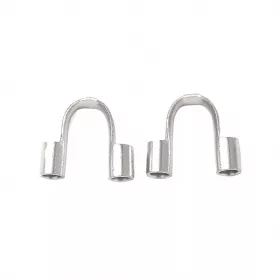 Koncovka na lanko z chirurgické oceli 4,8x5,5x1,6 mm, 10 ks