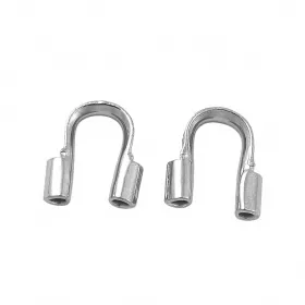 Koncovka na lanko z chirurgické oceli 5x4,5x1,2 mm, 10 ks