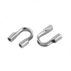 Koncovka na lanko z chirurgické oceli 5x4,5x1,2 mm, 10 ks