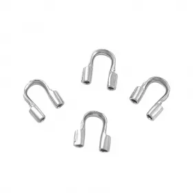 Koncovka na lanko z chirurgické oceli 5x4,5x1,2 mm, 10 ks