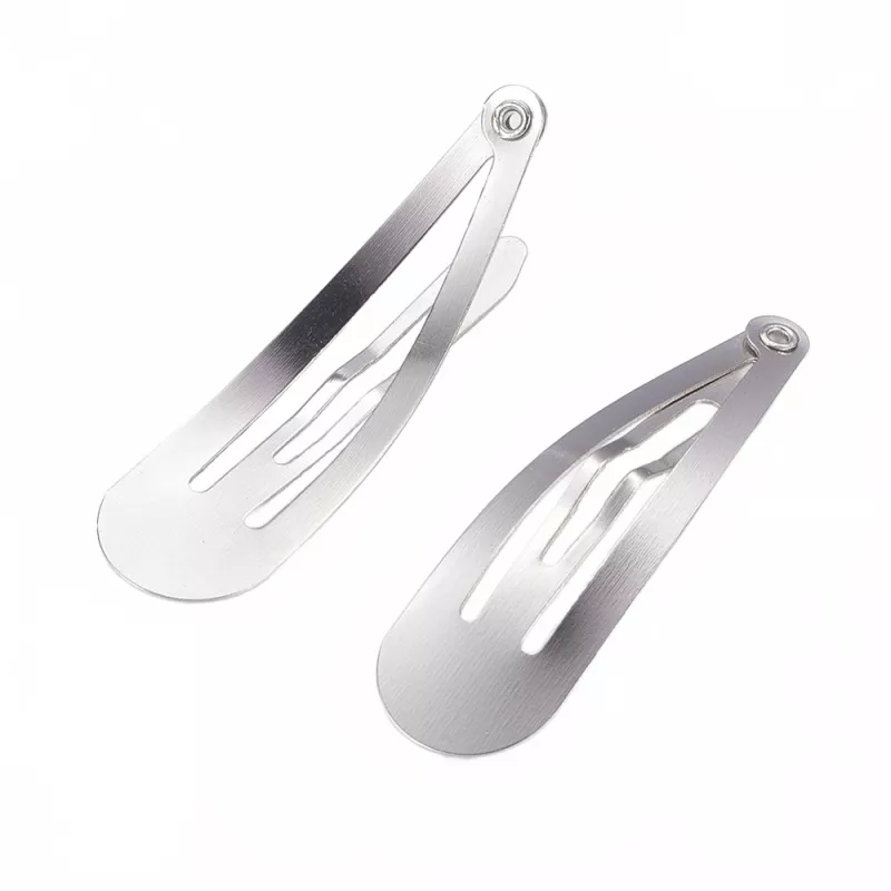 Prolamovací sponka 49x13 mm,20 ks,platinová