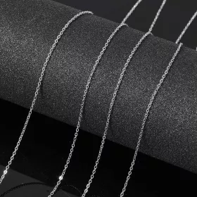 Řetízek s plochým oválným očkem 1,5x1 mm z chirurgické oceli 304, 1 m Řetízek s plochým oválným očkem 1,5x1 mm z chirurgické oceli 304, 1 m