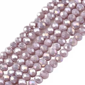 Slavík 3x2 mm, 130 ks, plnobarevná mauve s duhovým pokovem Slavík 3x2 mm, 130 ks, plnobarevná mauve s duhovým pokovem