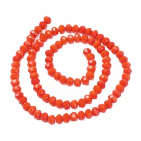 Slavík 3x2 mm, 146 ks, plnobarevná oranžovočervená 