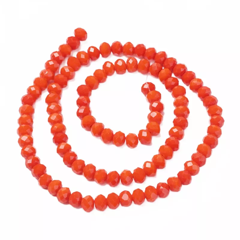 Slavík 3x2 mm, 146 ks, plnobarevná oranžovočervená