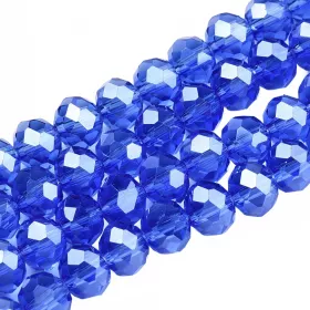 Slavík 3x2 mm, 148 ks, kobaltově modrá s lustrovým pokovem