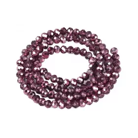 Slavík 4,5x4 mm, 112 ks, fialovorůžová se fialovorůžovým pokovem