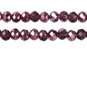 Slavík 4,5x4 mm, 112 ks, fialovorůžová se fialovorůžovým pokovem