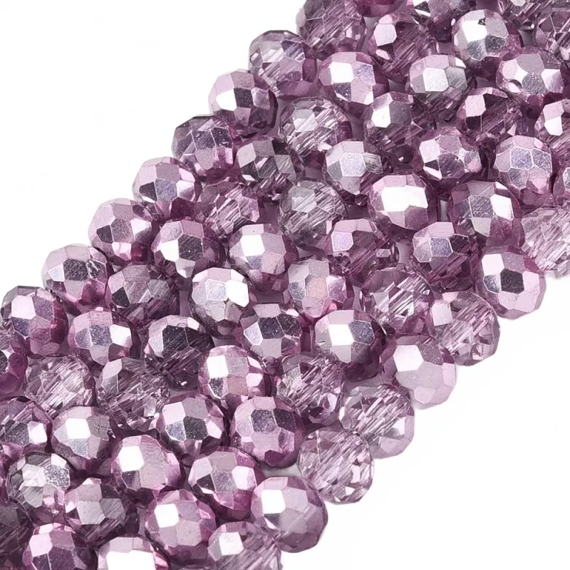 Slavík 4,5x4 mm, 112 ks, starorůžová se starorůžovým pokovem