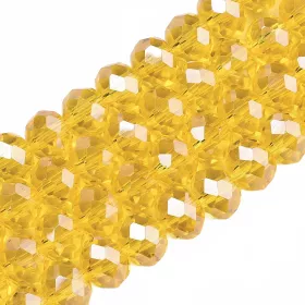 Slavík 4x3 mm, 104 ks, tmavě žlutá s lustrovým pokovem