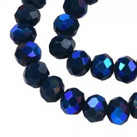 Slavík 4x3 mm, 114 ks, plnobarevná tmavě modrá s modrofialovým pokovem Slavík 4x3 mm, 114 ks, plnobarevná tmavě modrá s modrofialovým pokovem