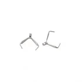 Šlupna s očkem z chirurgické oceli 304, 8x3x7,5 mm, 10 ks
