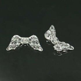 Akrylová andělská křídla 20x9 mm, 50 ks, čirá