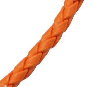 Oranžová PU kůže 3 mm - 1 m