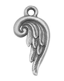 Přívěsek křidélko 19x10 mm, 20 ks, starostříbro
