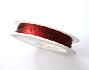 Nylonové lanko 0,45 mm, 50 m, červená