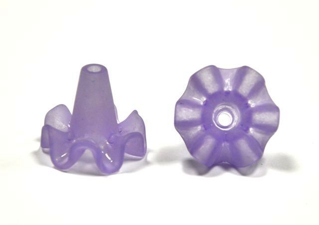 Akrylový zvonek 18x20 mm, fialová