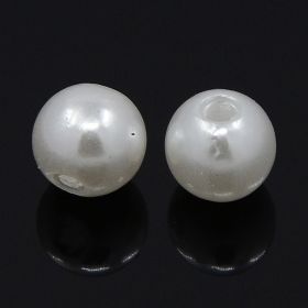 Imitace perly 8 mm 50 ks bílá