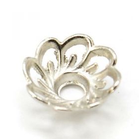 Kaplík 9x4 mm, stříbrná