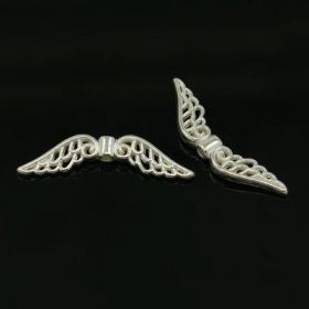 Křídla anděla 32x6 mm, 20 ks, stříbrná