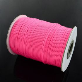 Voskovaná šňůra lesklá 1 mm, 1m, neonově růžová