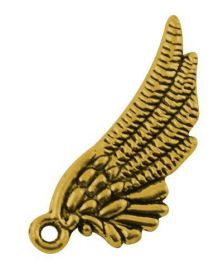 Andělské křídlo 29x11x2 mm, antik zlatá