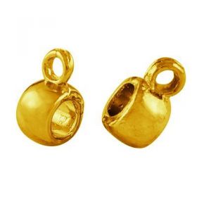 Závěs s očkem 9x6 mm, zlatá