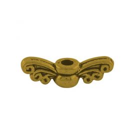 Andělská křídla malá 14x4 mm, 50 ks, antik zlatá